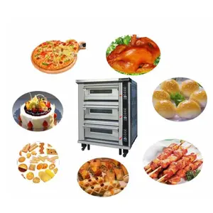 Pabrik Tiongkok Oven roti kualitas tinggi pemanas Oven listrik panggangan roti industri untuk dijual