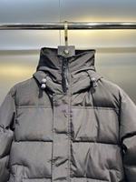 Doudoune classique de luxe avec logo brodé personnalisé, vintage, unisexe, imperméable et résistante au froid, manteau d'hiver matelassé