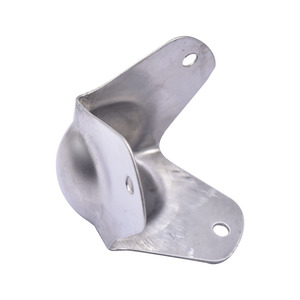 Protections d'angle en acier inoxydable AW 304 à bord plat moyen et trous ronds pour caisses en bois et meubles - Product Image 5