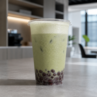 Gobelets personnalisés pour boutique de thé Boba, gobelets en plastique imprimés en gros avec couvercles