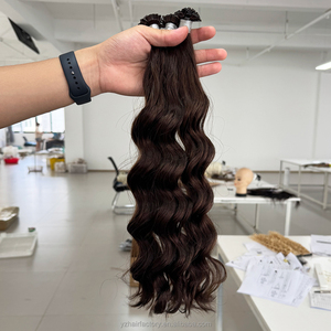 Extensiones de Cabello Humano Ruso Real con Punta Plana, Extensiones de Cabello Remy Pre-Adheridas, Venta al Por Mayor de Fábrica - Product Image 5