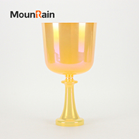 Ensemble de bols chantants en cristal, instruments de guérison sonore, produits en verre de quartz, méditation, yoga, fabricant OEM, alchimie