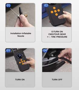 WZAUTO potente salto di avviamento con pompa ad aria, <span class=keywords><strong>12V</strong></span> portatile al <span class=keywords><strong>litio</strong></span> auto power bank batteria <span class=keywords><strong>booster</strong></span> con gonfiatore pneumatici - Product Image 4