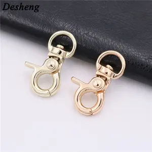 Eco-Friendly Metal Accessories Gold Finished Rotatable Swivel Dog Leash Trigger Snap Hook For Strap