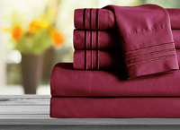 Parure de draps pleine grandeur 400 fils, style tendance, douce, respirante, rafraîchissante, drap de lit pliable, en coton égyptien, parure de lit Sabana pour hôtel et maison