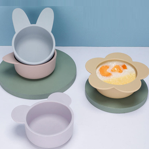 Tazón de Silicona para Bebés con Logotipo Personalizado, Tazón de Alimentación Infantil con Ventosa, Vajilla Infantil de Grado Alimenticio - Product Image 1