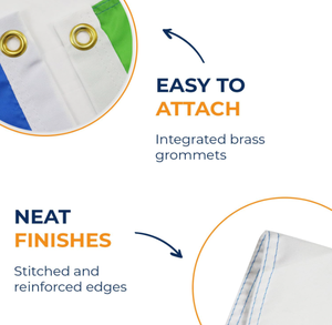 Bandera <span class=keywords><strong>de</strong></span> Sierra Leona <span class=keywords><strong>de</strong></span> 3x5 pies 100% poliéster 100D bandera - Product Image 3