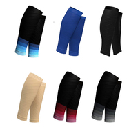 OEM ODM Manchon de jambe en nylon Chaussettes à attelle de compression flexible pour la course à pied Sports Exercice en plein air