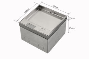 Ab standart çift çıkış zemin soket alüminyum alaşım gömülü 16A anma akımı 2 AC fiş çıkışları kapak çevirin soket - Product Image 3
