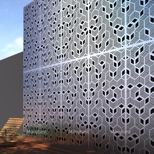 Valla de pared de metal y aluminio, diseño personalizado <span class=keywords><strong>para</strong></span> casa residencial - Product Image 3