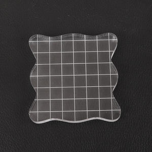 Matrices de découpe en Silicone, bloc acrylique transparent pour timbres, poignée de timbre en acrylique - Product Image 3