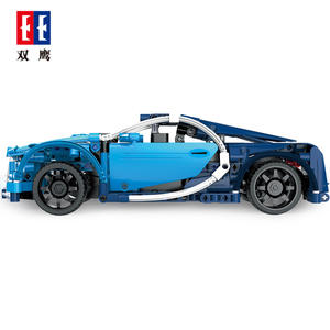 CADA C51053-Coche de Control remoto <span class=keywords><strong>Bugatti</strong></span> azul, bloques de construcción, juguetes para construir, DIY - Product Image 4