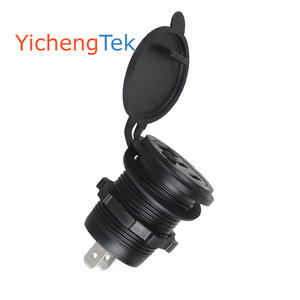 Cargador de Pared con Carcasa de Aluminio, Interruptor Integrado, 3 Puertos, 63W, 12V 24V, Carga Rápida, Doble USB C PD QC3.0 - Product Image 5