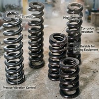 Ressorts de compression en alliage spiralé pour wagons de chemin de fer à usage industriel pour l'extraction de minerai sur