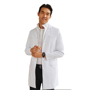 Cuello alto, resistente a las arrugas, impermeable, bata de laboratorio, ropa de hombre de mayor calidad, ropa de verano para hombres, ropa de lujo para hombres - Product Image 1