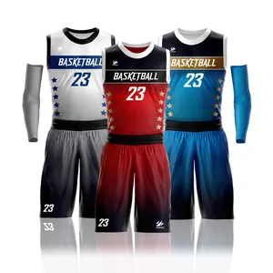 Unique Design Quick Drying Mesh Men'S Vest Jersey Wear red Uniforms green And blue Basketball Uniforms