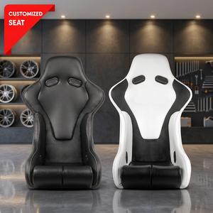 Asiento Deportivo Premium Tipo Bucket para Autos Modificados |   SSCUS APEX-CF Fibra de Carbono Cuero PU |   Exportador de Malasia - Product Image 1