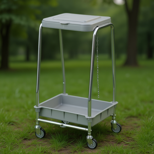 Carrello Portaoggetti Cromato a 4 Ruote Girevoli a 360° - Product Image 3