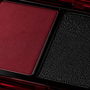 Gothic Black Red <strong>Eyeshadow</strong> Matte <strong>Burgundy</strong> Shimmer Black High Pigment Gradient Transparent Case Edgy Dark Spicy Girl Makeup - Product Image 2