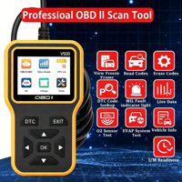 Lecteur de codes de diagnostic automobile V500 OBDII, lecteur de codes de panne moteur, recherche de DTC, surveillance des données en temps réel, vérification de la conformité I/M, testeur de tension