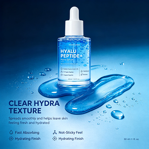 Sérum à l'acide hyaluronique 30 ml avec complexe de peptides, panthénol, soin hydratant, essence pour le visage, OEM ODM - Product Image 4