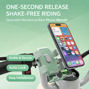 <span class=keywords><strong>Support</strong></span> de téléphone pour moto, anti-vibration, fixation sur guidon, verrouillage automatique, déverrouillage en un clic, <span class=keywords><strong>support</strong></span> de téléphone pour navigation à vélo - Product Image 1