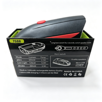 Fahrrad-Frontlicht mit Elektrischer Hupe 250 Lumen USB-Aufladbar Fahrrad-Scheinwerfer 1200mAh LED-Fahrradlampe Direktvertrieb CE-Zertifiziert