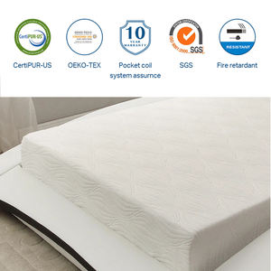 Memory shop <span class=keywords><strong>di</strong></span> lusso qualità del sonno ibrido in lattice doppio pieno ad alto pozzo singolo reale vortice rimbalzato densità gel schiuma materasso - Product Image 2