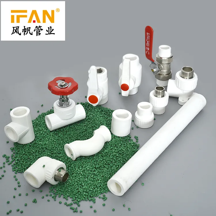 Wholesale White Color Pipe Connector Elbow Coupler Fittings Names and Pictures PDF Elbow Plumbing PPR Pipe Fittings