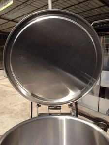 آلة طهي صناعية، وعاء غليان مزدوج الجدار عمودي | تسخين بالزيت/البخار للطهي على درجات حرارة عالية، مع خاصية التحريك - Product Image 5