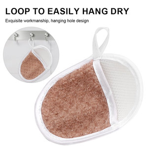 <span class=keywords><strong>Gant</strong></span> de nettoyage facial en microfibre douce personnalisable avec logo, réutilisable, pour démaquillage, exfoliation et nettoyage du visage, idéal pour le spa - Product Image 4