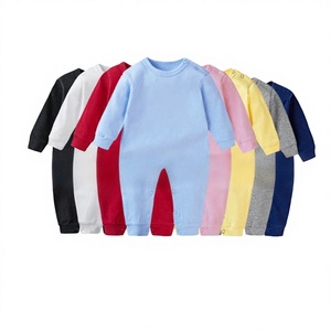 Mono de Manga Larga para Bebés, Niños y Niñas, 100% Algodón, Colores Sólidos, Suave y Cómodo, Cierre con Botones a Presión, Ropa para Escalar, Primavera - Product Image 3