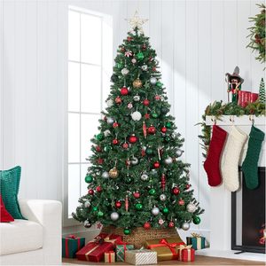 Árbol de Navidad artificial, árboles de Navidad gigantes, decoración navideña de abeto Premium con ramas densas, base de metal de 15 pies, 20 pies, 25 pies, 30 pies - Product Image 2