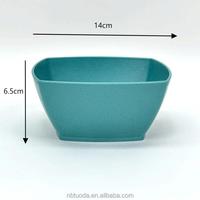 2 Couleurs 1 Position Impression Personnalisée Réutilisable Bols à Céréales Blancs en Vrac Bol en Plastique Paille de Blé pour Petit Déjeuner Salade Pâtes
