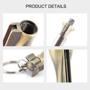 Portachiavi Matchstick fuoco partente permanente fiammifero in metallo selce portachiavi accendino cherosene ricaricabile accendino per <span class=keywords><strong>campeggio</strong></span> all'aperto - Product Image 6