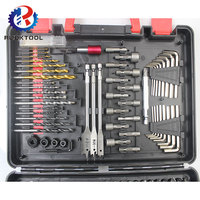 318 pièces Hss jeu de forets hélicoïdaux Kit de combinaison bois plat bois Brad Point perceuse maçonnerie perceuse écrou tournevis jeu d'embouts