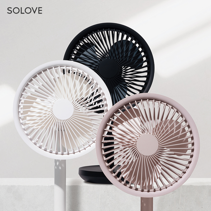 Hot New Products Fast Charging Desktop Mini Fan Battery-powered Mini Usb Table Fan 3 Gear Adjustable SOLOVE F5 USB Fan