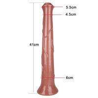 Épais gros Animal cheval gode Anal réaliste irritant jouet sexuel gode Sextoys énorme ultra Long cheval gode pour les femmes 17 pouces 41cm