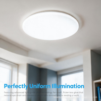 Plafonnier moderne en fer et acrylique à LED pour la maison et le bureau, avec protection IP33 pour balcon