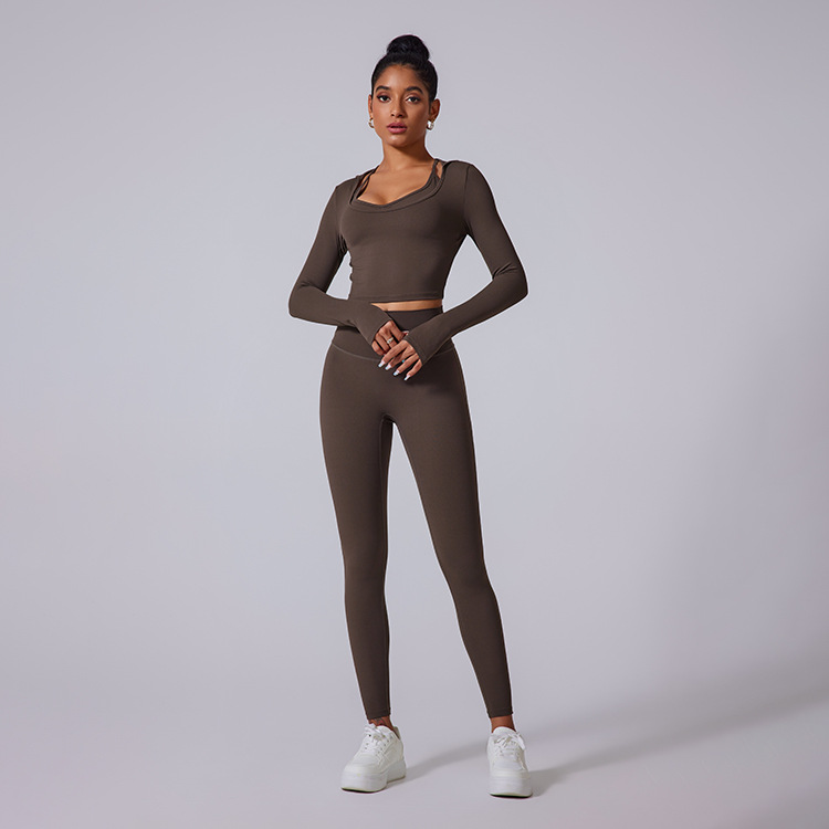 Brown Two piece set