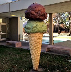 Statue géante de glace en résine, sculpture de jardin, extérieur, fibre de verre - Product Image 1