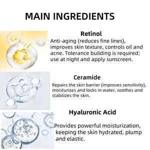 Crema Anti-Età con Ceramidi - Idratante per Rinnovamento Rapido della Pelle con Niacinamide, Acido Ialuronico e Peptidi per una Pelle Liscia e Piena - Product Image 5
