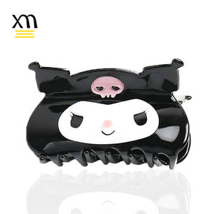 Fermagli per capelli a forma di personaggio <span class=keywords><strong>anime</strong></span>, fermagli giapponesi carini a forma di animale per ragazze, con logo, fermaglio per capelli a cartone animato Kawaii, fermaglio in acetato di marca - Product Image 1