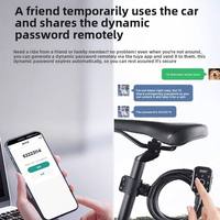 Serrure de vélo numérique intelligente portable TUYA avec carte électronique NFC, application mobile Tuya Cloud et déverrouillage par empreinte digitale et clé