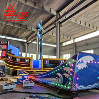 Eğlenceli Oyunlar Lunapark Araçları Çılgın Uçan Araba Uçan Tekne Uzay Gemisi Hızlı Korsan Gemisi Pistte