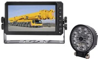 Sistema de Cámara Inalámbrica Digital para Tanques de Granos de Cosechadoras | Kit de Monitor 2 en 1 con Luz de Trabajo LED AHD 1080P | Tractor Agrícola, Vehículo Agrícola