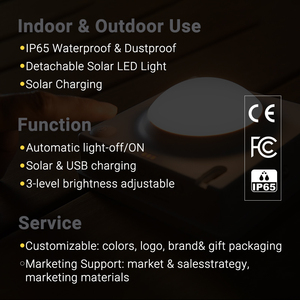 Lanternes solaires LED pour jardin sigarten <span class=keywords><strong>Spenser</strong></span> S L Anthracite, chargement facile, logo personnalisé, emballage en aluminium IP65 - Product Image 4