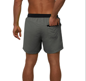 サマー<span class=keywords><strong>M</strong></span>-4XLメンズビーチパンツ速干スイミングトランクソリッドカラージップポケットCaprisメッシュビーチショーツ - Product Image 1