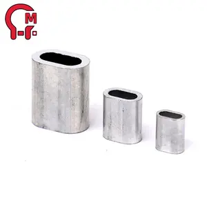 HLM Super supplier oval sleeve aluminum crimp wire rope sling ferrule