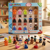 Lot de 15 jouets magnétiques éducatifs pour enfants, compatibles avec les grandes briques standard et les feuilles magnétiques, pour plusieurs années